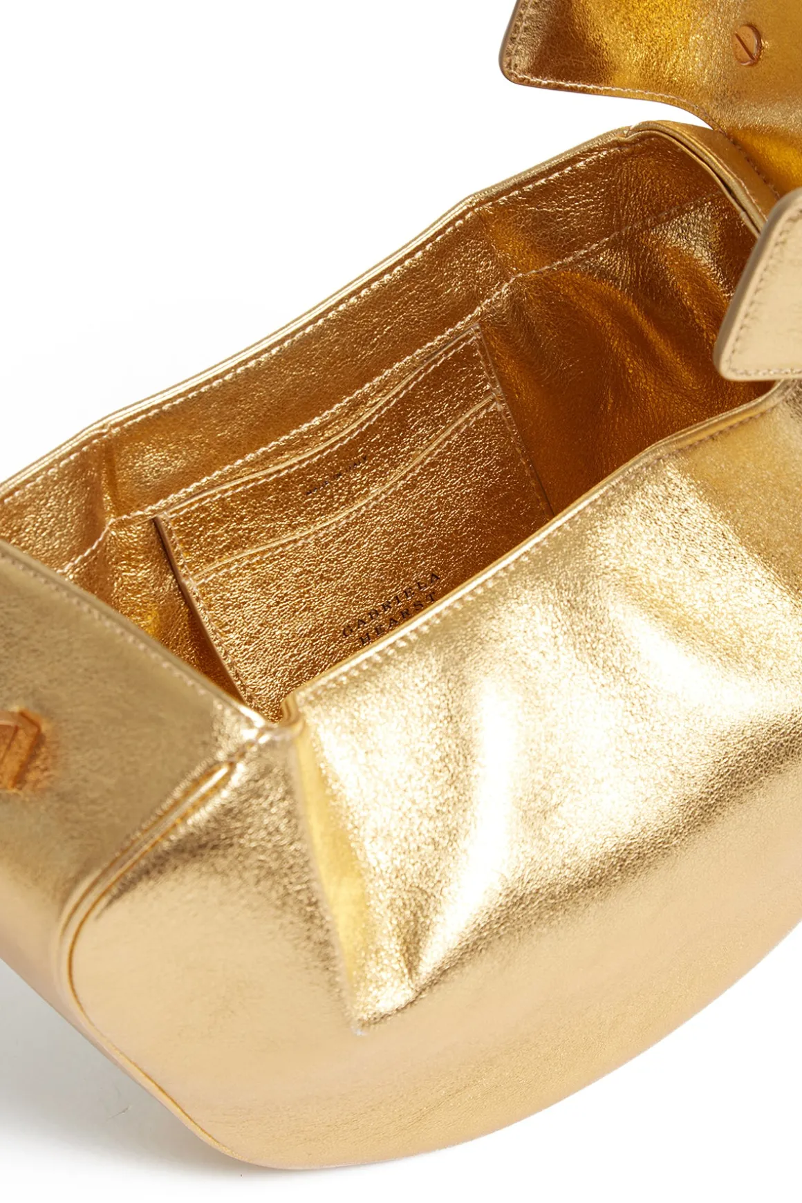 Nina Bag in Gold Metallic Nappa Leather