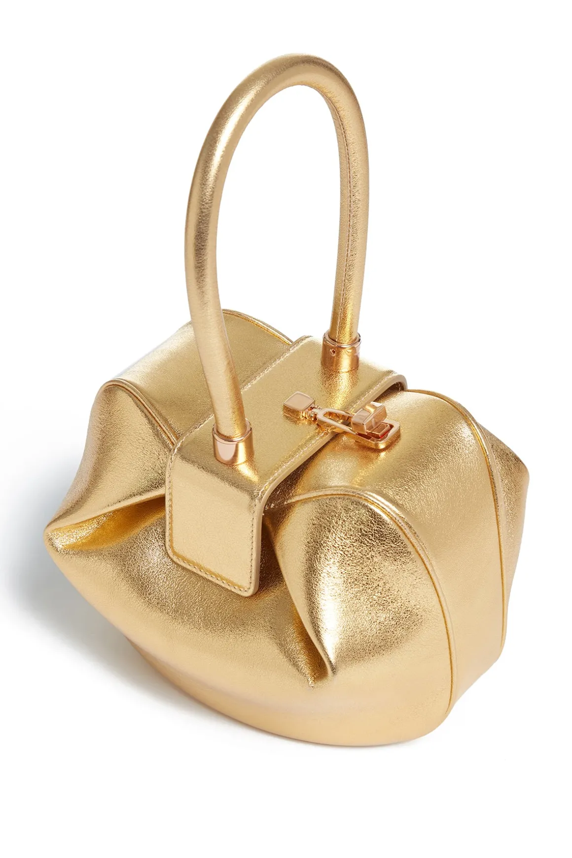 Nina Bag in Gold Metallic Nappa Leather