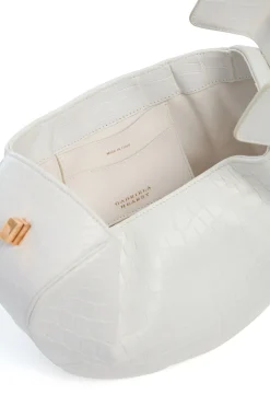 Nina Bag in Ivory Crocodile Leather