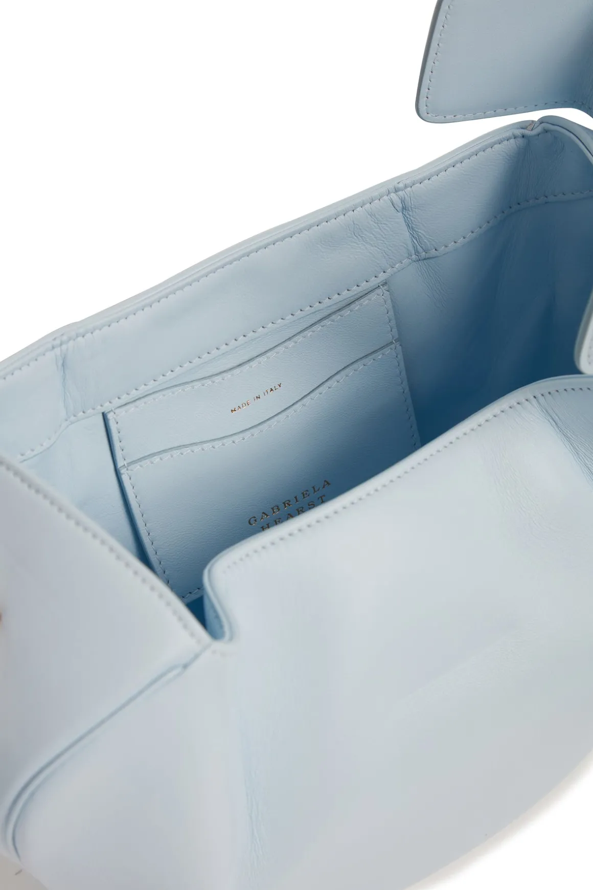 Nina Bag in Light Blue Nappa Leather