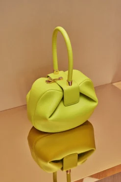 Nina Bag in Lime Adamite Nappa Leather