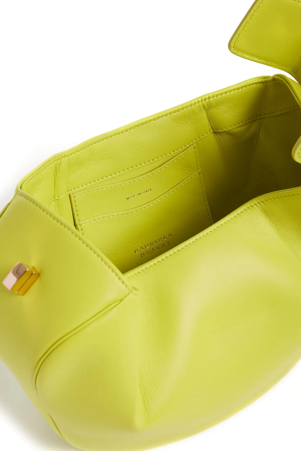 Nina Bag in Lime Adamite Nappa Leather