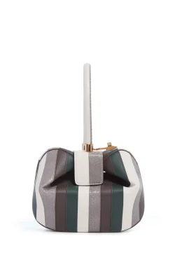 Nina Bag in Multi Stripes Snakeskin & Nappa Leather