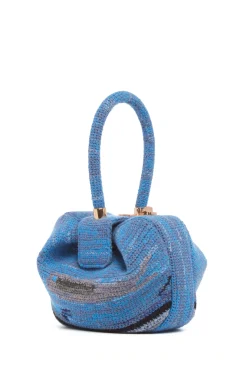 Nina Bag in Water Multi Crochet Cashmere