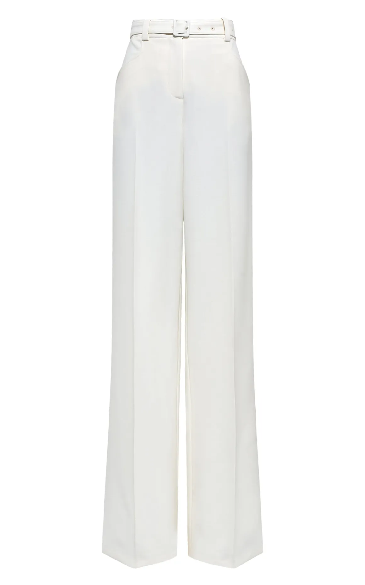 Norman Wide-leg Pant in Ivory Recycled Virgin Wool