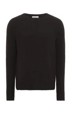 Norwich Knit Sweater in Black Cashmere