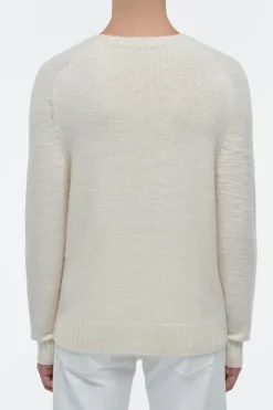 Norwich Knit Sweater in Ivory Cashmere
