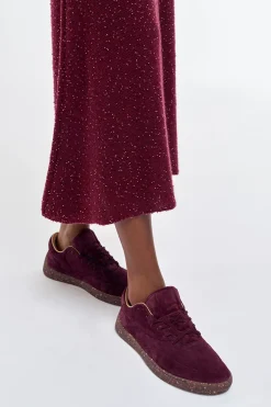 Ohio Slip-on Sneaker in Bordeaux Nubuck