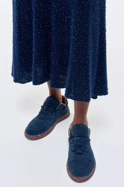 Ohio Slip-on Sneaker in Electric Navy Nubuck