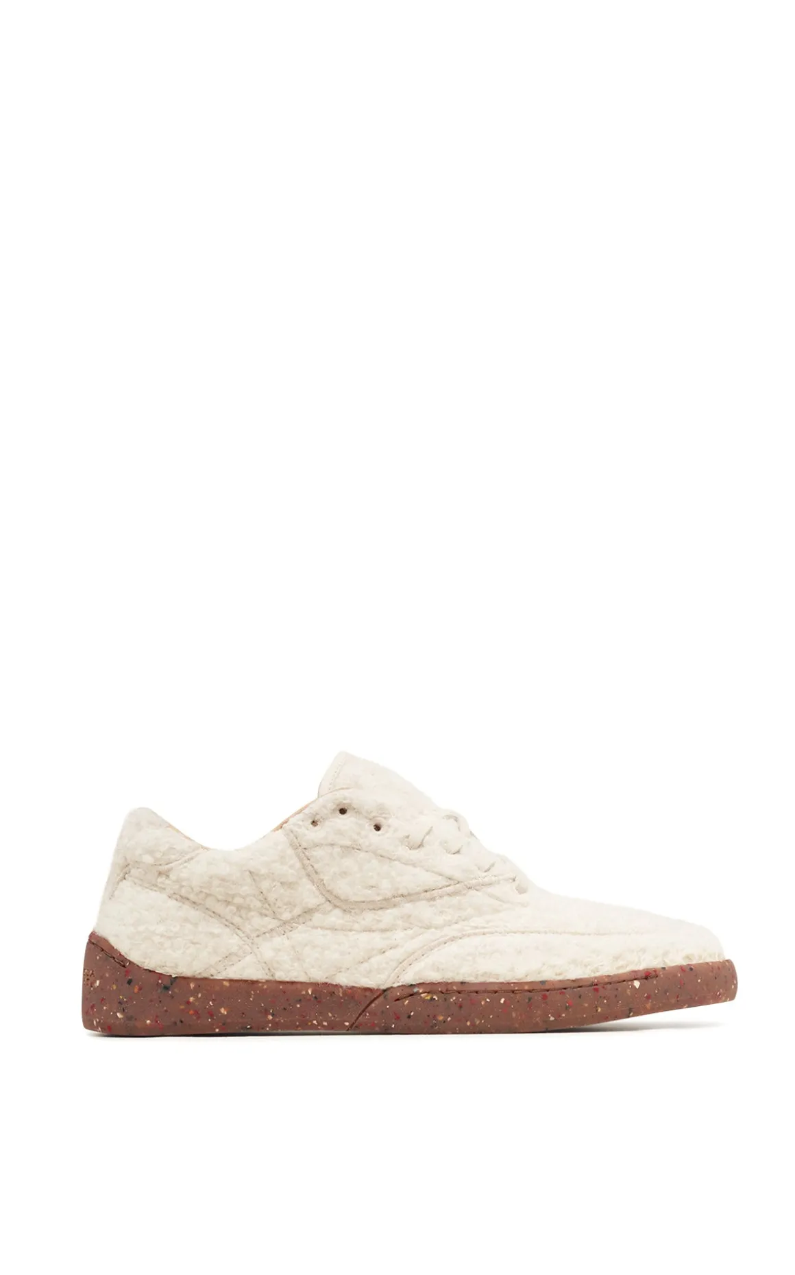 Ohio Slip-on Sneaker in Ivory Cashmere Boucle