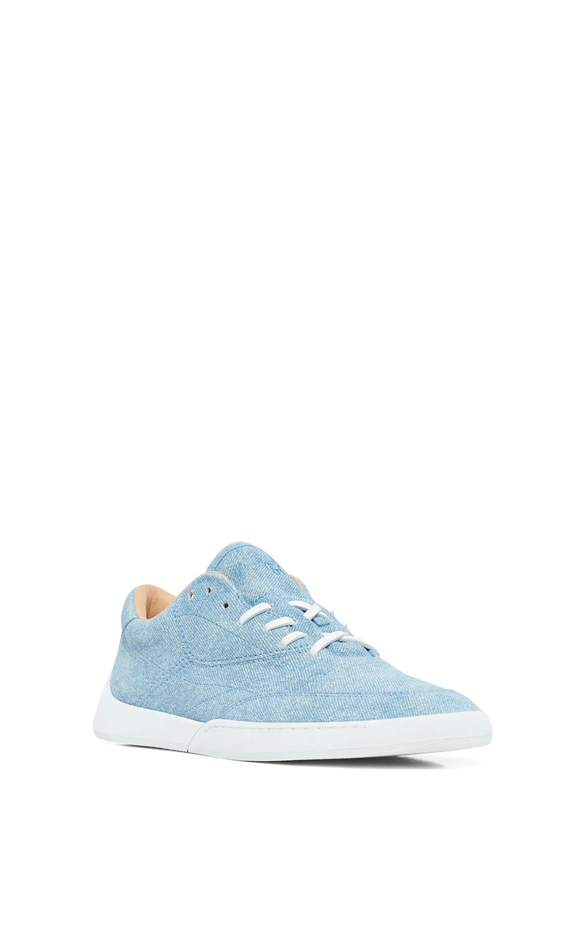 Ohio Slip-on Sneaker in Light Blue Suede Denim