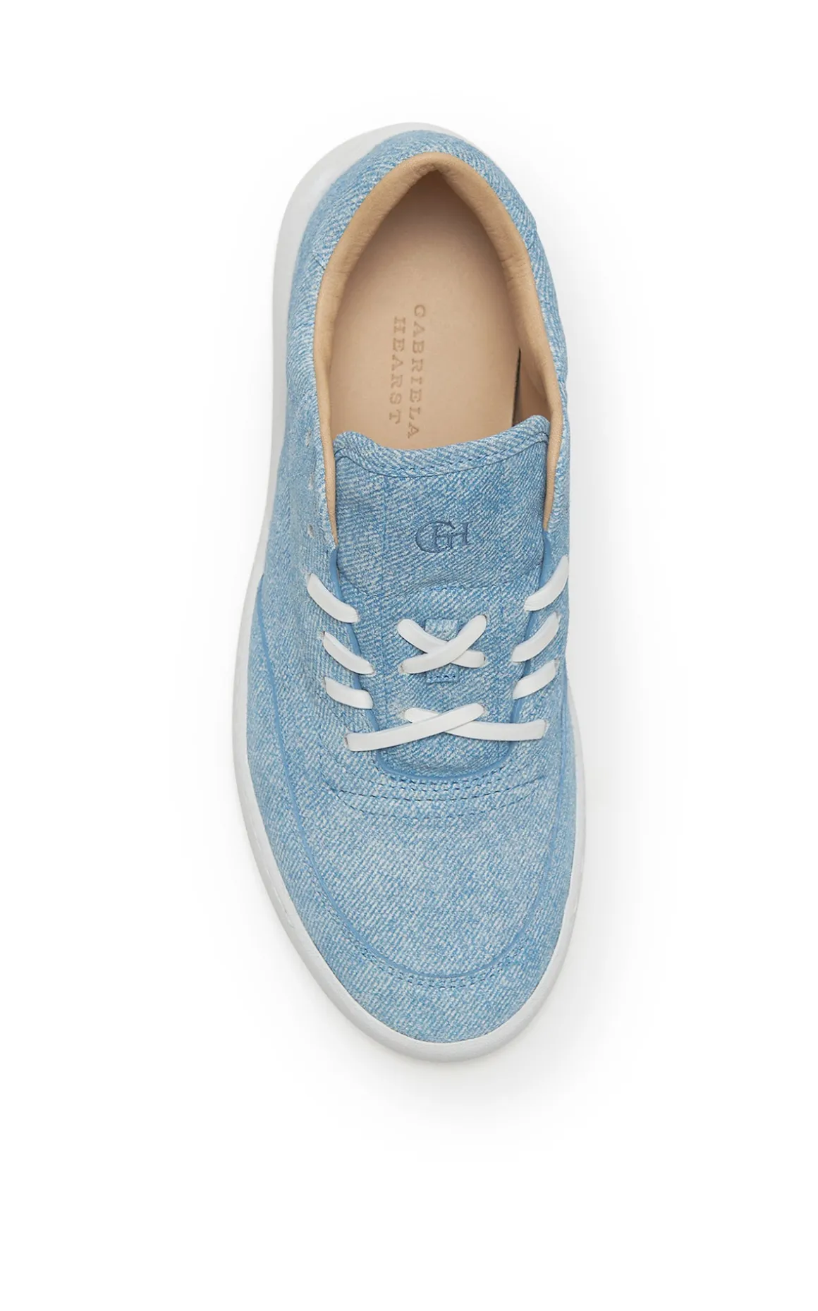 Ohio Slip-on Sneaker in Light Blue Suede Denim