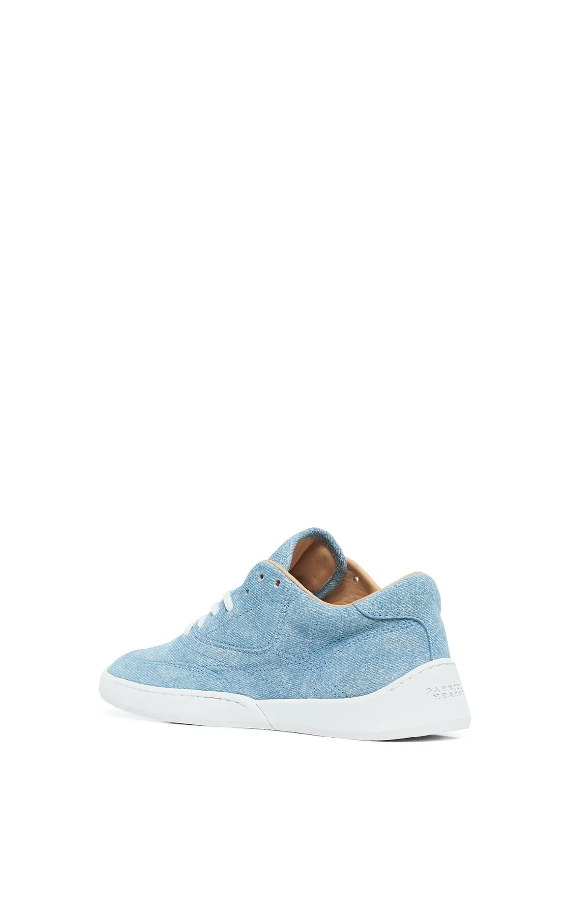 Ohio Slip-on Sneaker in Light Blue Suede Denim