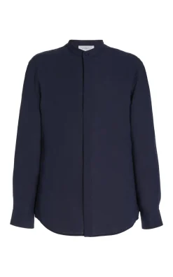Ollie Shirt in Dark Navy Linen