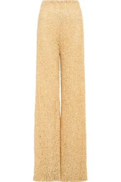 Oriel Knit Pant in Hay Silk Cashmere Linen