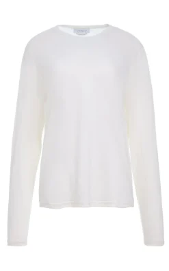 Pacific Long Sleeve T-Shirt in Ivory Cashmere