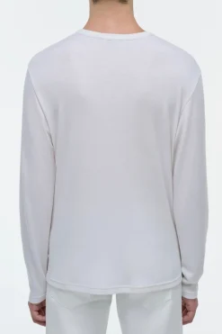 Pacific Long Sleeve T-Shirt in Ivory Cashmere