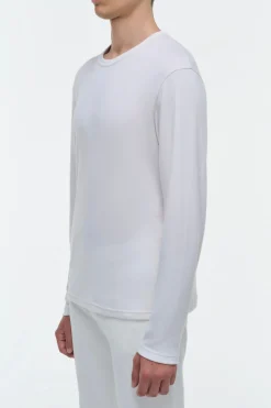 Pacific Long Sleeve T-Shirt in Ivory Cashmere