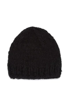 Pacino Knit Hat in Black Welfat Cashmere