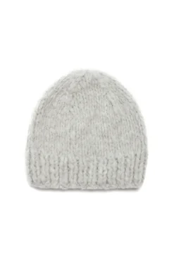 Pacino Knit Hat in Heather Grey Welfat Cashmere