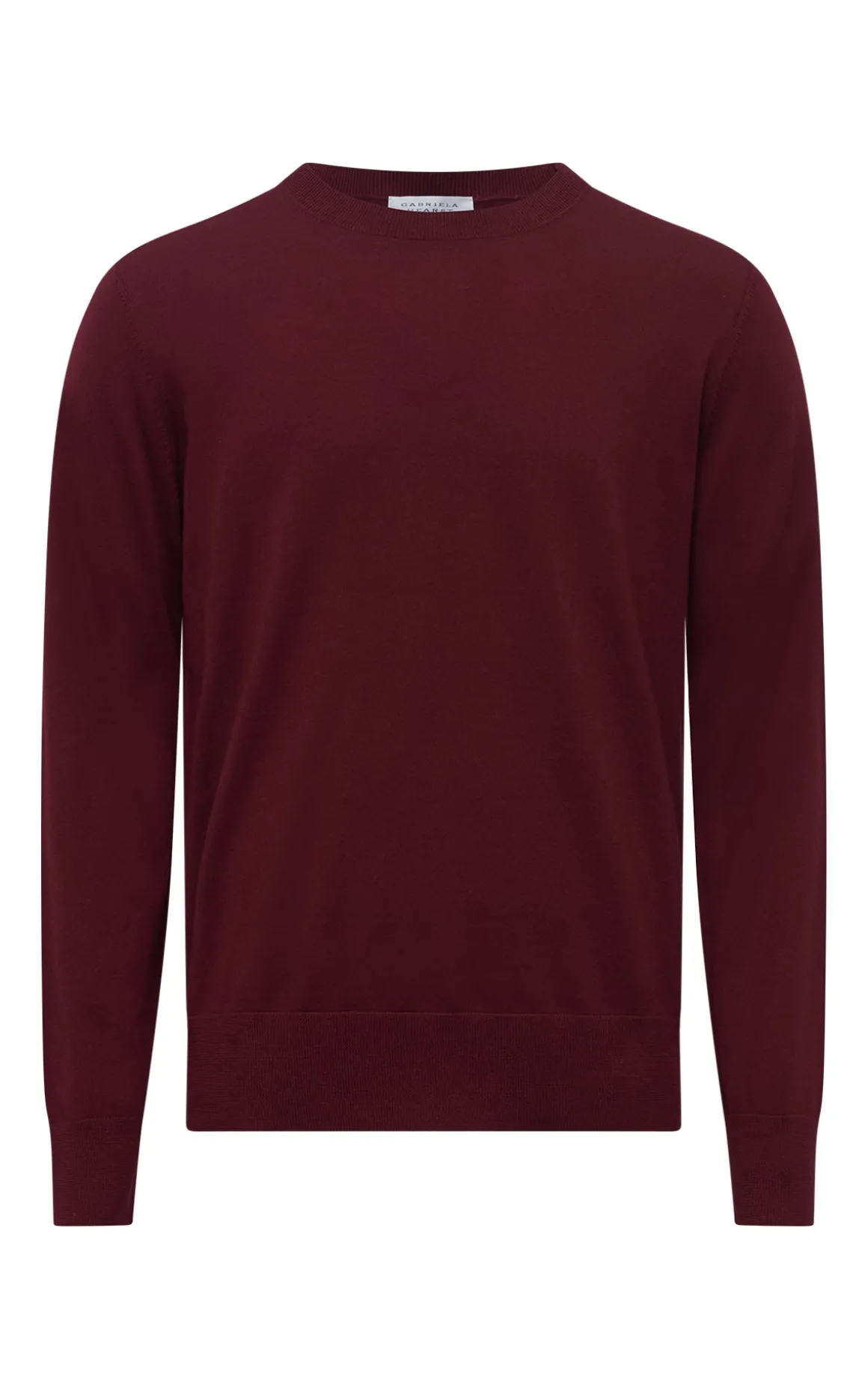 Palco Knit Sweater in Bordeaux Merino Wool