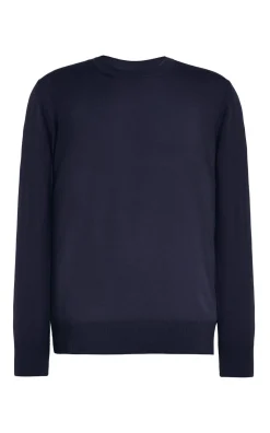 Palco Knit Sweater in Navy Merino Wool