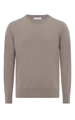 Palco Knit Sweater in Oatmeal Merino Wool