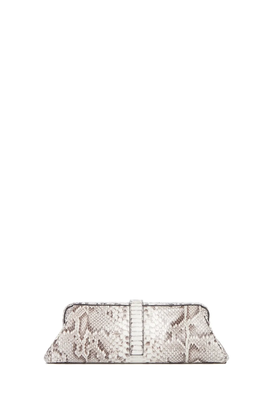 Paola Clutch in Black & White Inversa™ Snakeskin