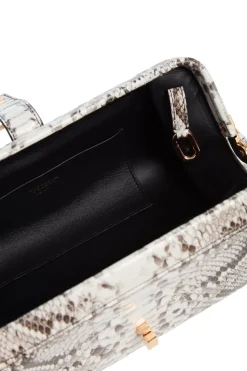 Paola Clutch in Black & White Inversa™ Snakeskin