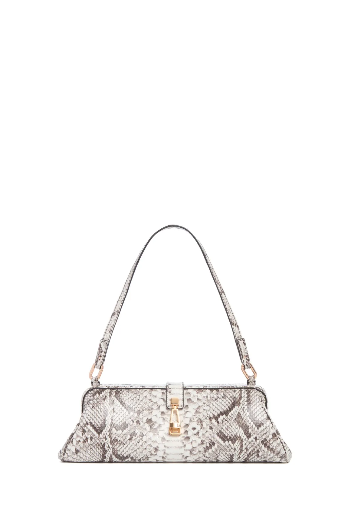 Paola Clutch in Black & White Inversa™ Snakeskin