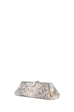 Paola Clutch in Black & White Inversa™ Snakeskin