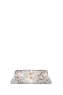 Paola Clutch in Black & White Inversa™ Snakeskin