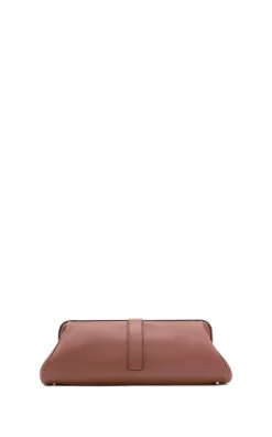 Paola Clutch in Cognac Nappa Leather