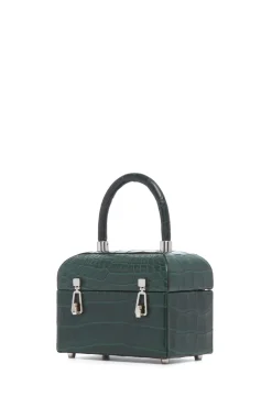 Patsy Bag in Green Crocodile Leather