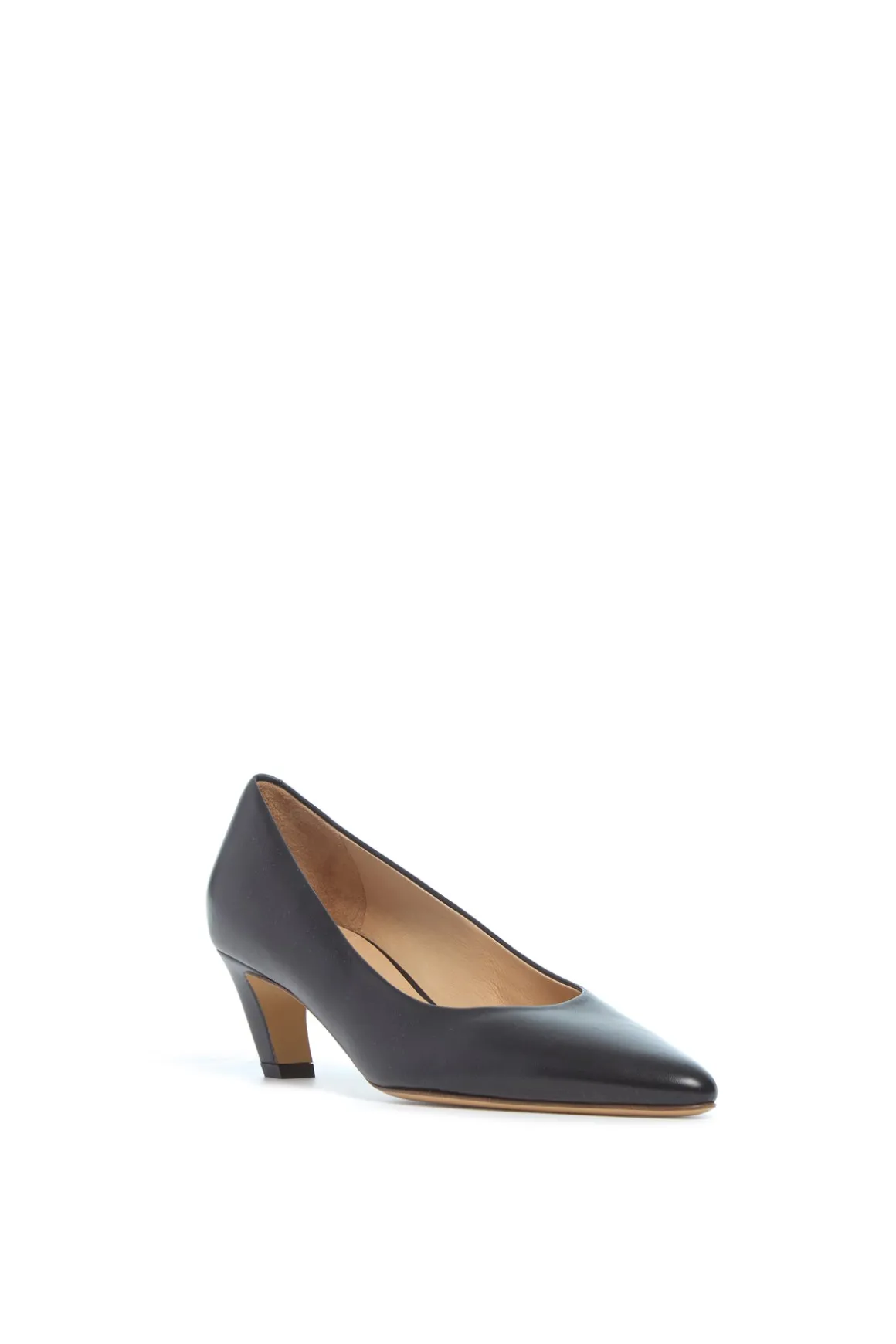 Peggy Pump in Black Nappa Leather