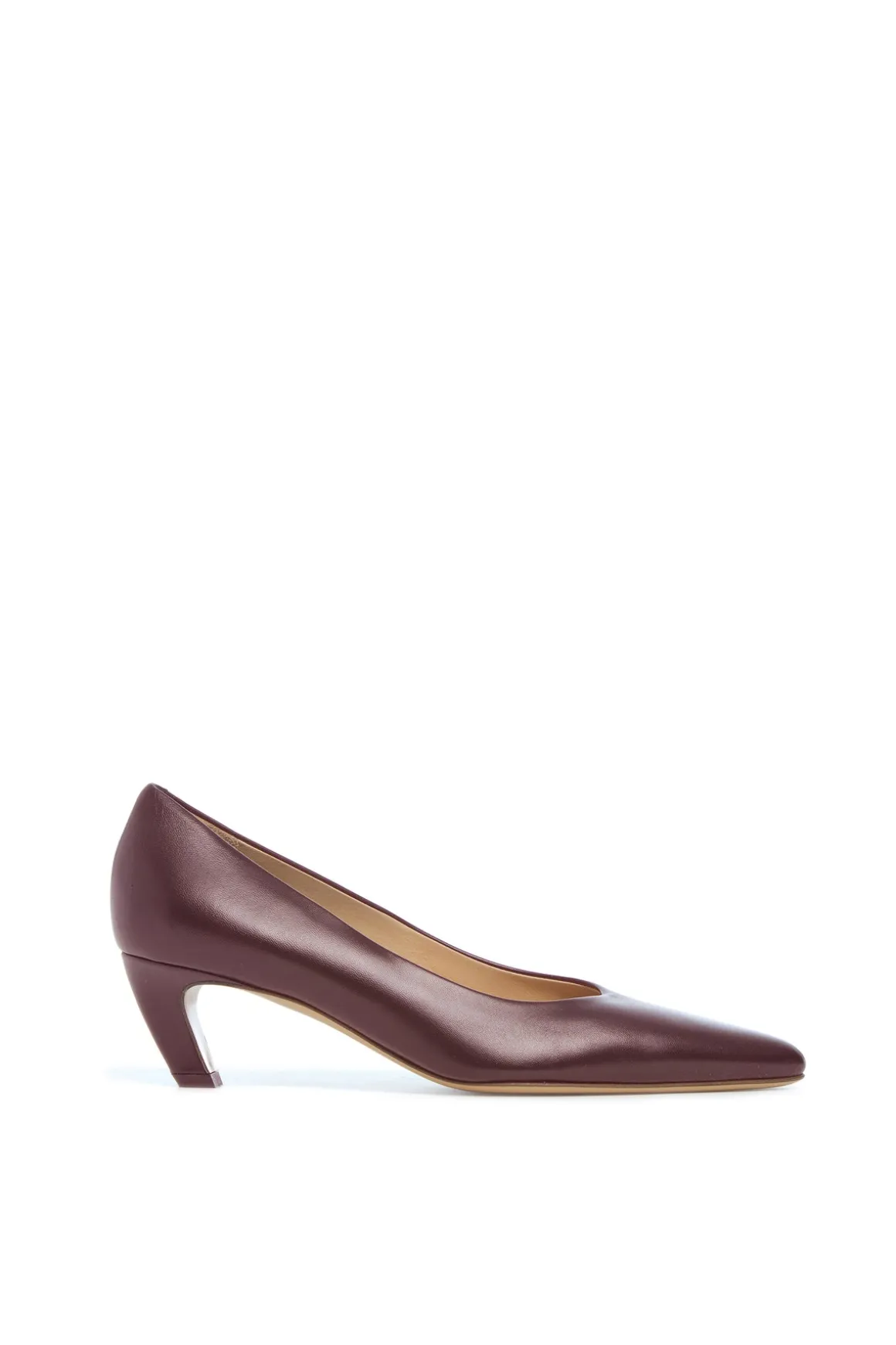 Peggy Pump in Bordeaux Nappa Leather