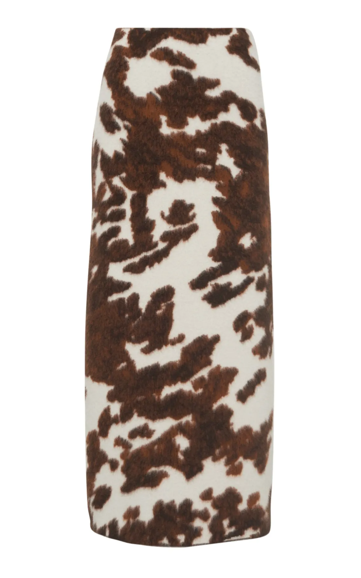 Phaedra Knit Maxi Skirt in Ivory Cognac Multi Cashmere