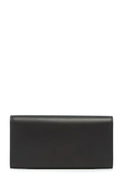 Phone Wallet in Black Leather