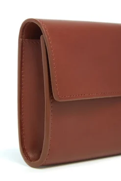 Phone Wallet in Cognac Leather