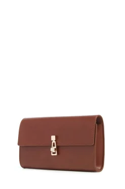 Phone Wallet in Cognac Leather