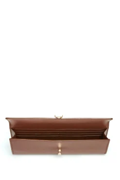 Phone Wallet in Cognac Leather