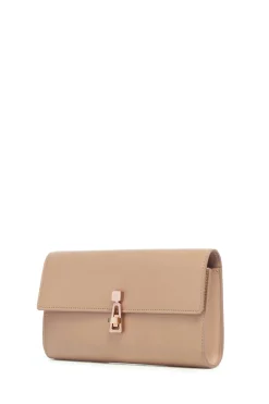 Phone Wallet in Nude Leather