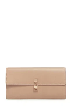 Phone Wallet in Nude Leather