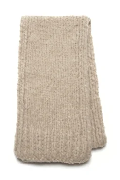 Pyke Knit Scarf in Oatmeal Welfat Cashmere