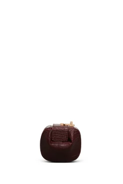 Rafaela Coin Purse in Bordeaux Crocodile Leather