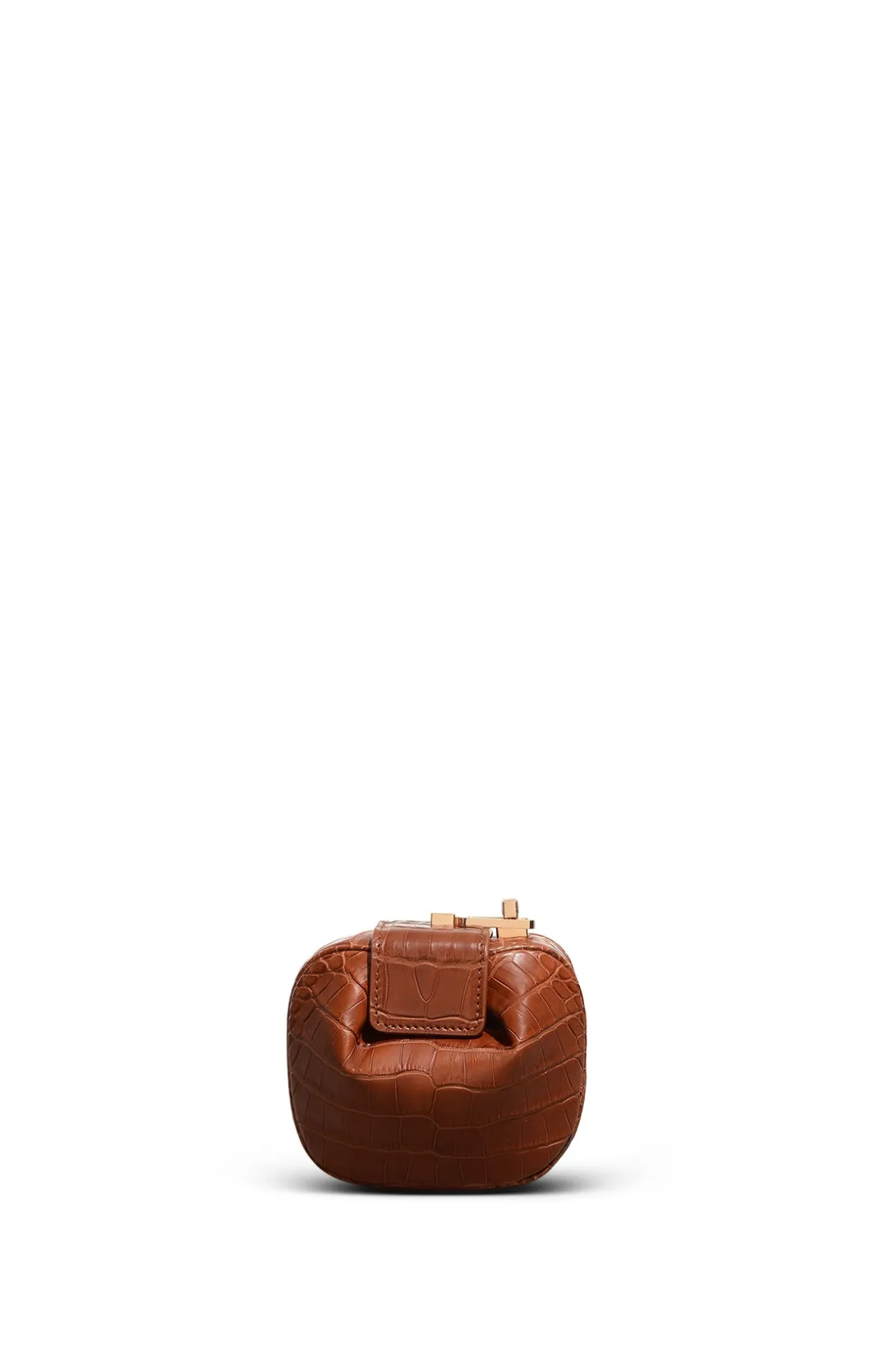 Rafaela Coin Purse in Cognac Crocodile Leather
