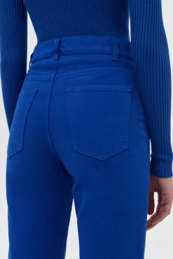 Rey Straight-leg Jean in Cobalt Recycled Cotton Denim