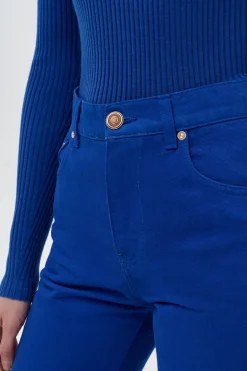 Rey Straight-leg Jean in Cobalt Recycled Cotton Denim