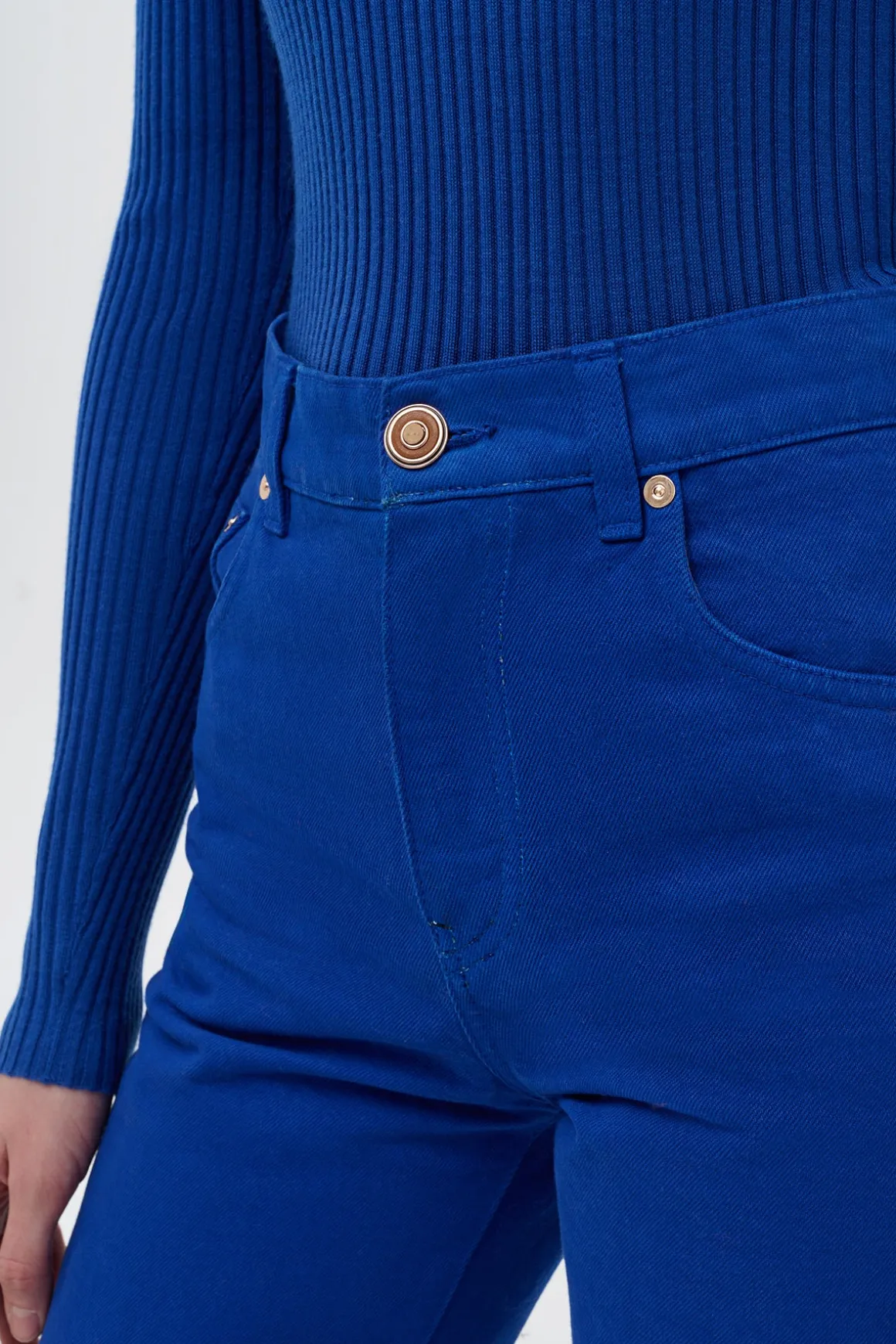 Rey Straight-leg Jean in Cobalt Recycled Cotton Denim