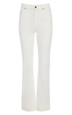 Rey Straight-leg Jean in White Recycled Cotton Denim